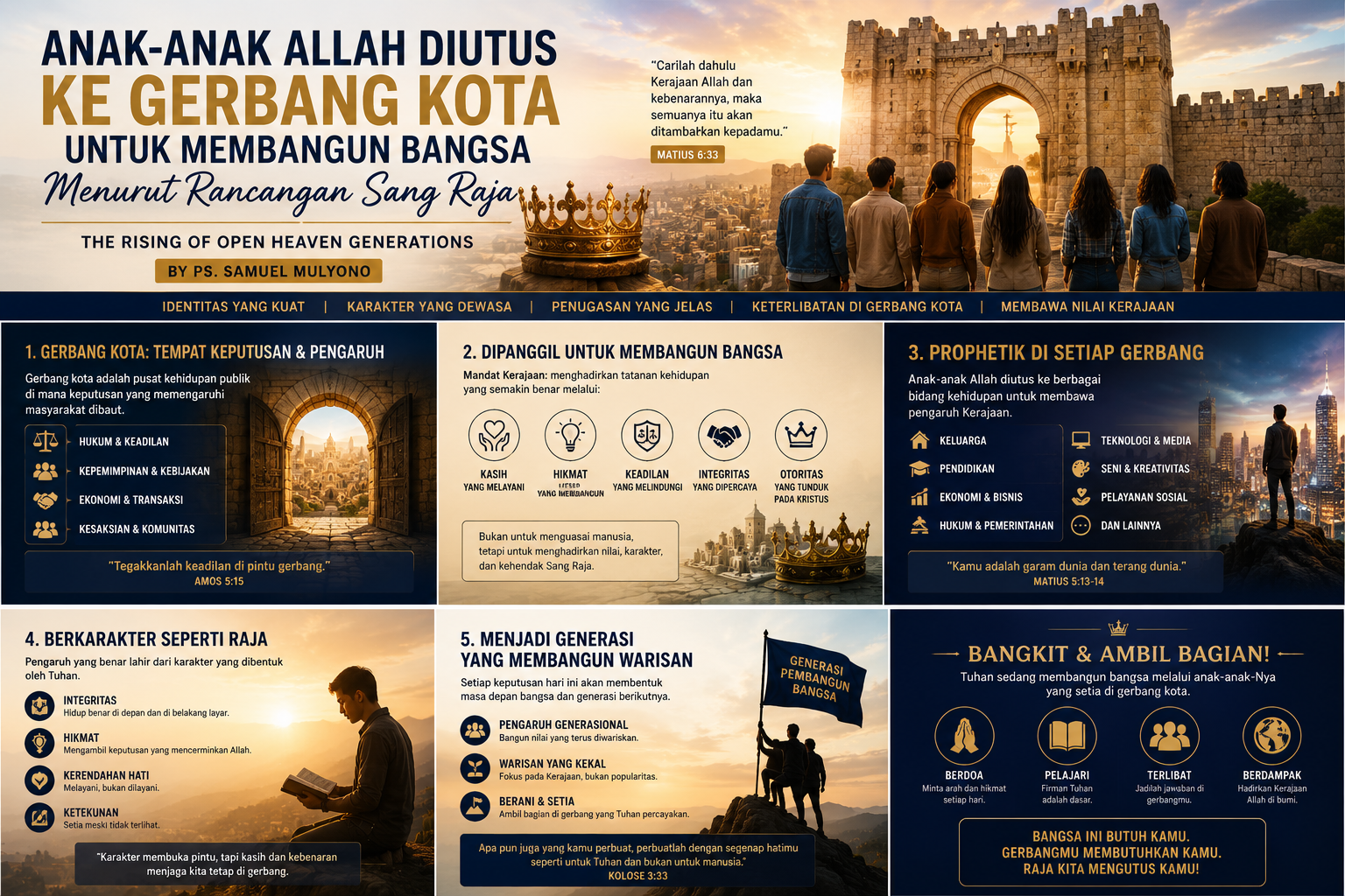 Apostolic Direction: Anak-Anak Allah Diutus ke Gerbang Kota untuk Membangun Bangsa Menurut Rancangan Sang Raja.