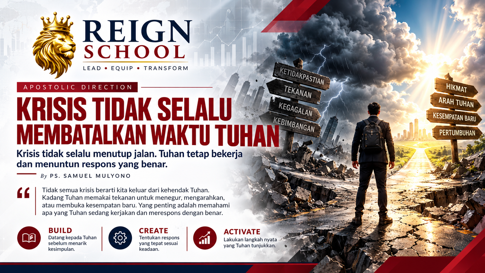 Krisis Tidak Selalu Membatalkan Waktu Tuhan